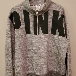 Like New- Pink by Victoria's Secret Half- Zip Sweatshirt